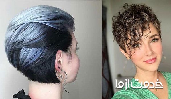 هایلایت موی کوتاه مشکی