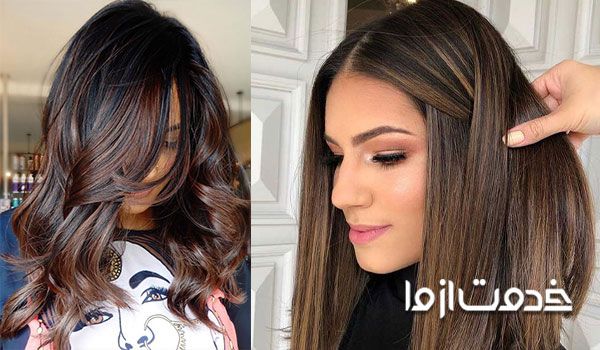 هایلایت ماهاگونی برای موهای قهوه‌ای