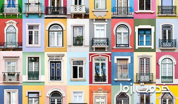 مدل رنگ آمیزی درب و پنجره خانه