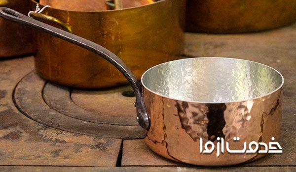 برق انداختن ظروف مسی