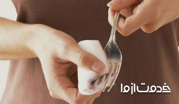 برق انداختن نقره با لیمو و آب نمک