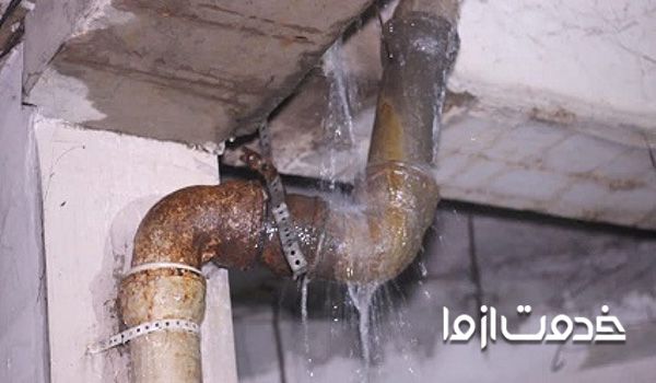 رفع نشتی لوله فاضلاب توکار بدون تخریب