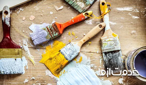 روش رنگ آمیزی با قلم مو