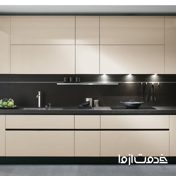 مدل کابینت های گلاس کرم