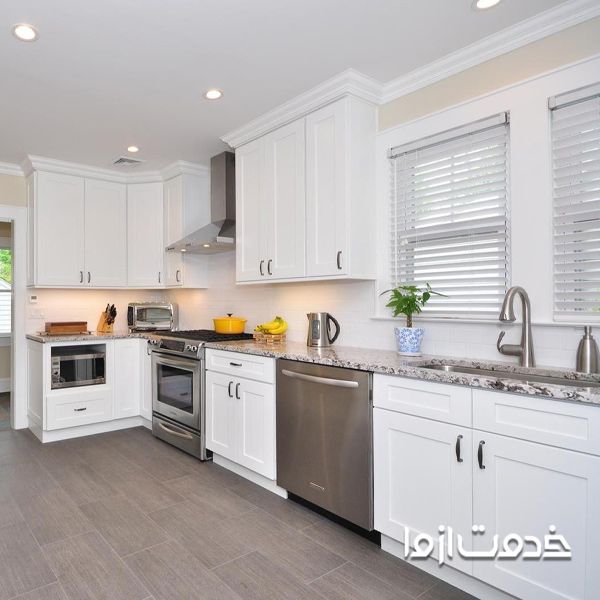 مدل کابینت ام دی اف جدید سفید