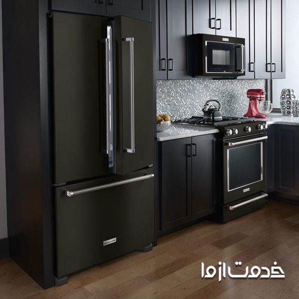 کابینت ام دی اف ساده مشکی