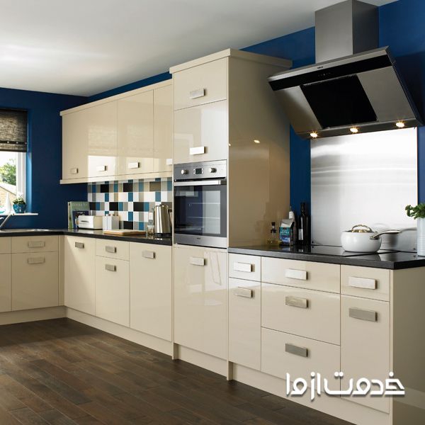 کابینت ام دی اف سفید قهوه ای