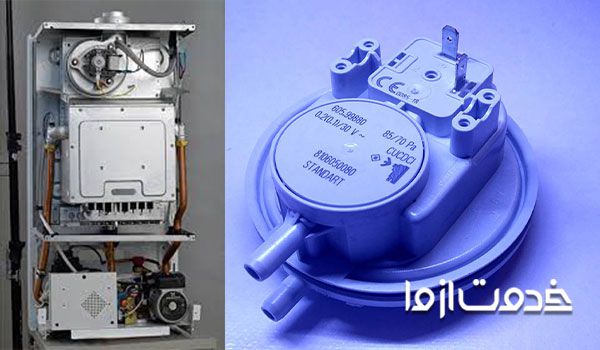 نصب و تعویض پرشر دود پکیج