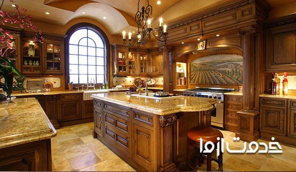 مدل های کابینت کلاسیک قهوه ای