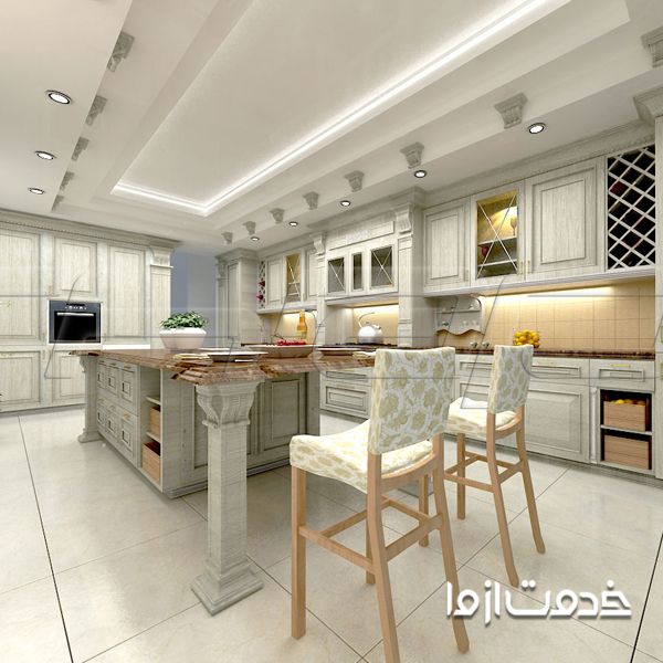 کابینت کلاسیک سفید