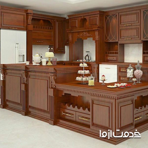 کابینت کلاسیک چوبی