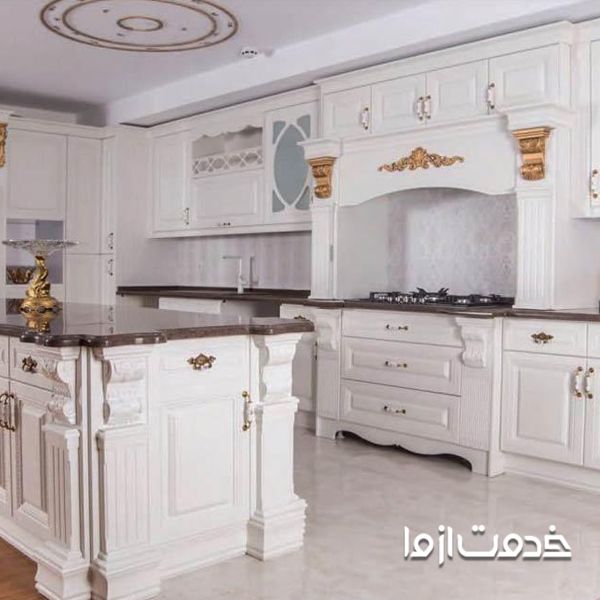 کابینت کلاسیک سفید