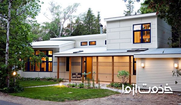 انواع پوشش سقف شیبدار