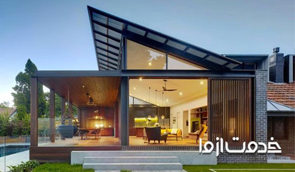 سقف شیروانی مدرن