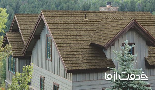 سقف شیبدار چوبی