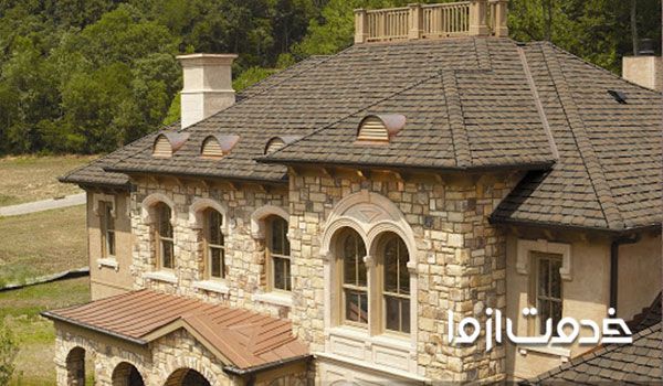 سقف شیبدار سنگی