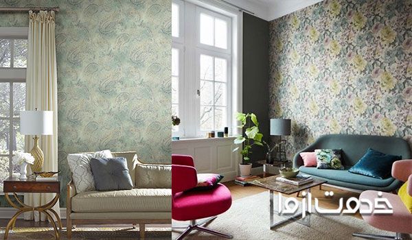 انواع کاغد دیواری کلاسیک در طرح‌های مختلف