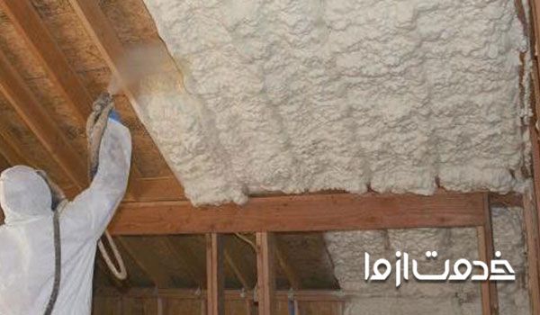 عایق صوتی فوم اسپری شونده پلی یورتان