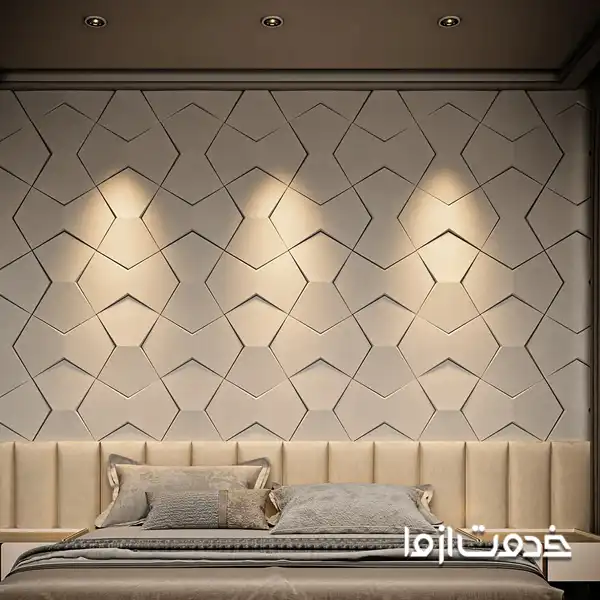 طرح مدرن و جدید دیوارپوش چند بعدی