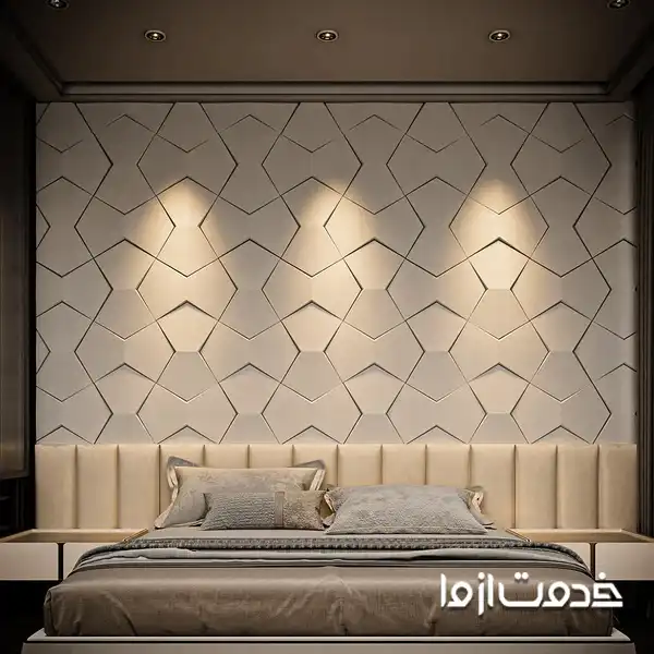 دیوارپوش سه‌بعدی جدید چرمی