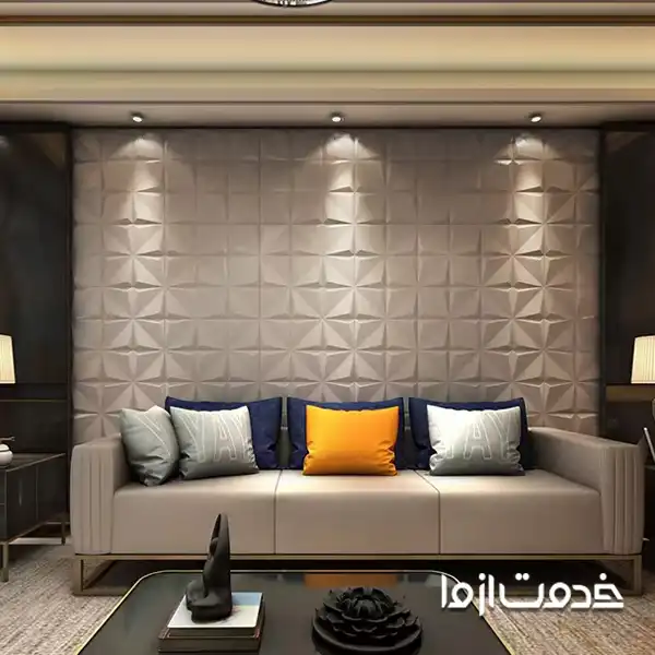 کاغذ دیواری پنلی چرمی