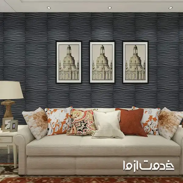کاغذ دیواری پنلی چرمی جدید