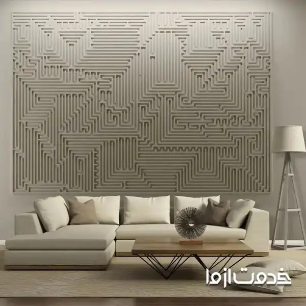 دیوارپوش سه‌بعدی گچی