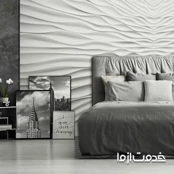کاغذ دیواری پنلی گچی