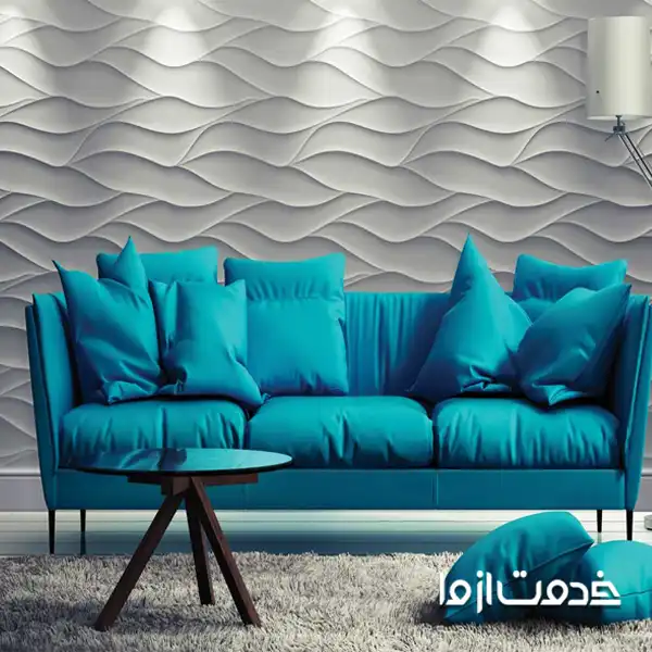 طرح دیوار پوش سه بعدی