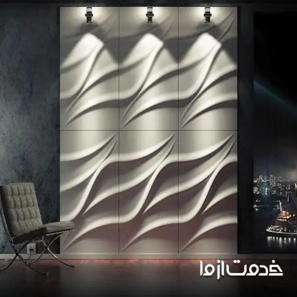 عکس دیوار پوش گچی