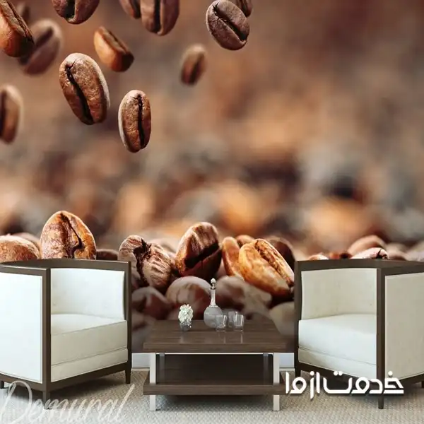 طرح سه بعدی دیوار جدید برای کافه