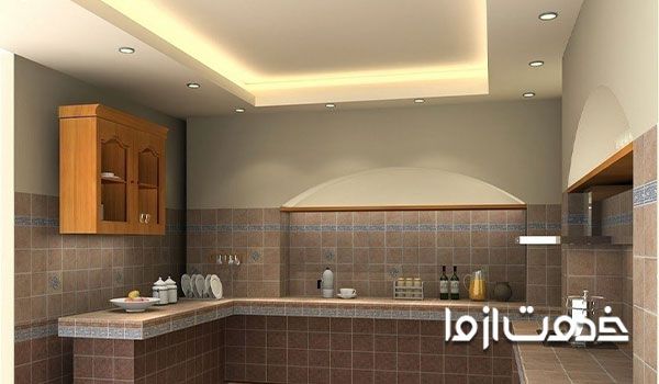 ایده هایی برای سقف کاذب آشپزخانه