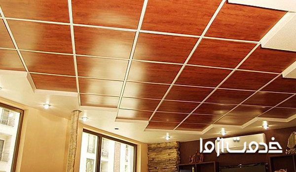 سقف کاذب چوبی به سبک کاشی - سقف چوبی سنتی