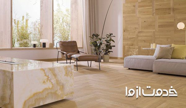 نحوه نصب سرامیک طرح پارکت