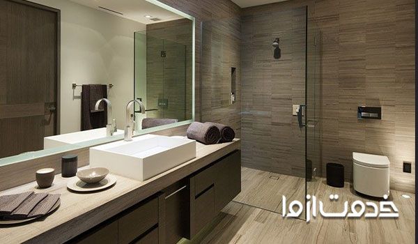 کاشی طرح چوب برای سرویس بهداشتی و حمام