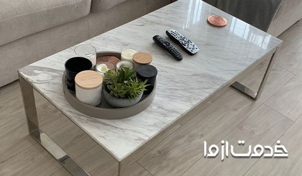 ساخت میز با جنس سنگ مرمر