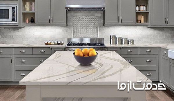 سنگ مرمر در ساخت کانتر آشپزخانه