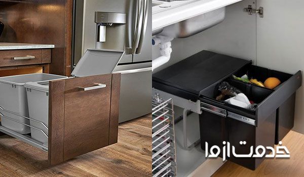 اکسسوری کابینت سطل زباله