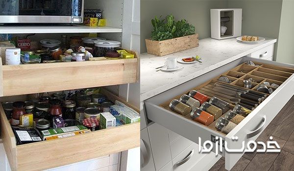 اکسسوری آشپزخانه برای نگهداری وسایل ضروری