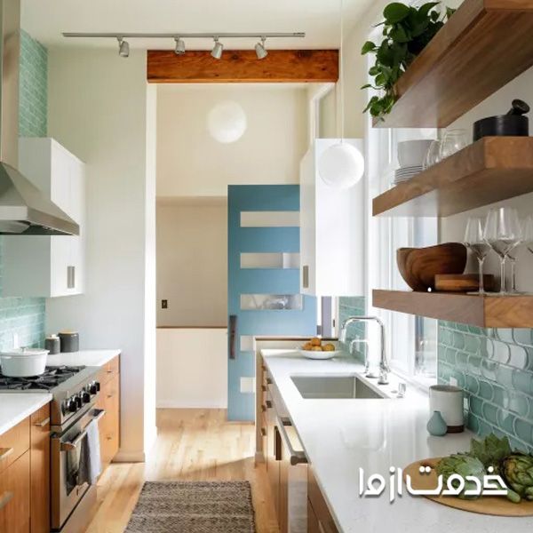 کابینت آشپزخانه کوچک بدون اپن