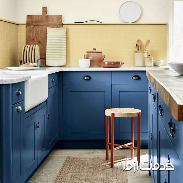 مدل کابینت ردیف پایین در اشپرخانه کم جا