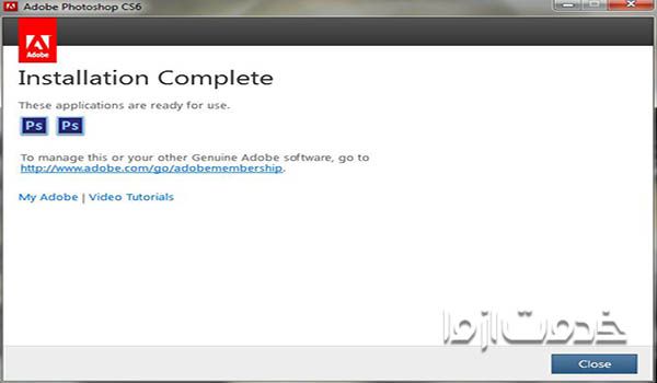 نصب فتوشاپ cs6 آموزش