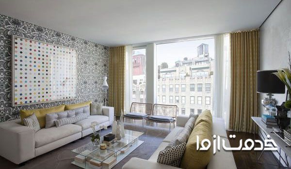 انواع کاغذ دیواری ساده و شیک