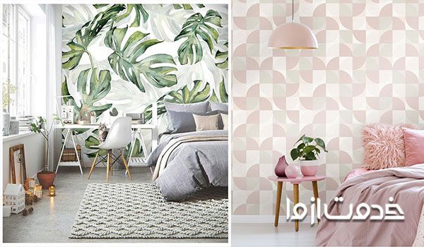 موارد تاثیر گذار در کاغذ دیواری برای اتاق خواب