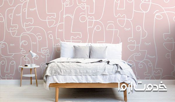 چند نمونه از کابرد کاغذ دیواری برای اتاق خواب