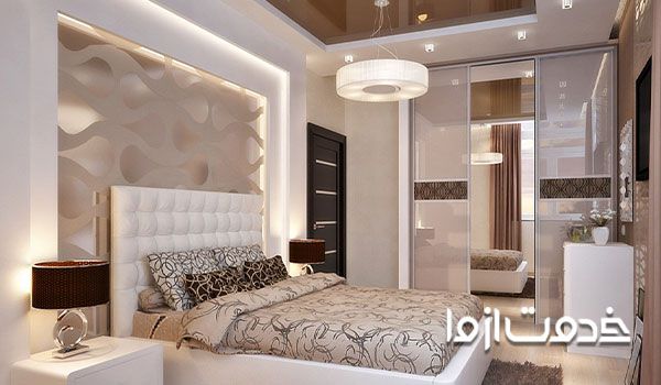 کاغذ دیواری اتاق خواب لاکچری