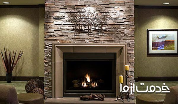 بازسازی شومینه کنج