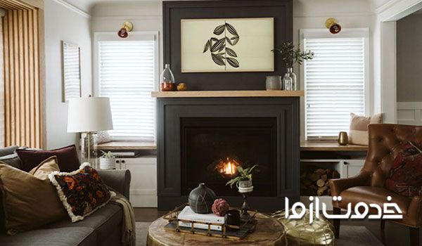 پیاده سازی طرح بازسازی شومینه قدیمی