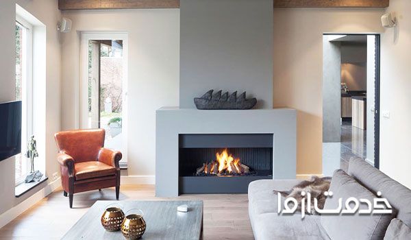 تبدیل شومینه قدیمی به مدرن