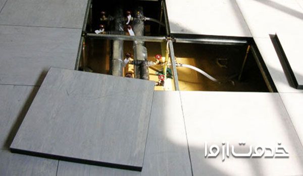 کف کاذب جهت انتقال آبهای سطحی، خاک و ماسه